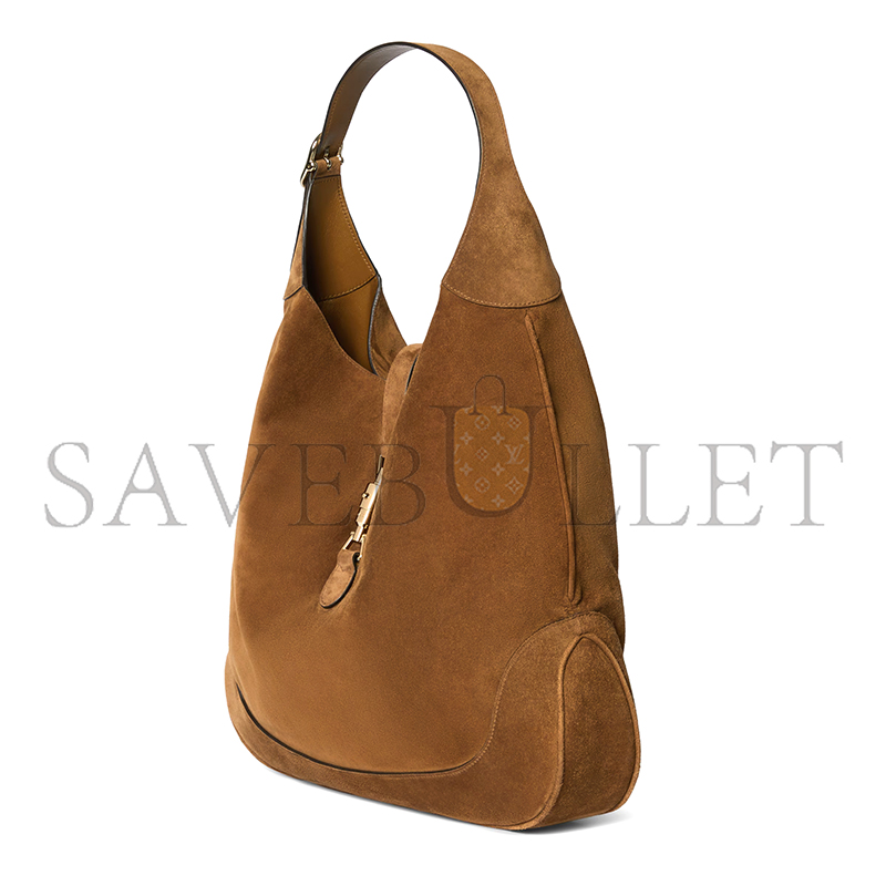 GUCCI JACKIE GIORNO SHOULDER BAG VARIATIONBROWN SUEDE 841542  (44*33*7cm)